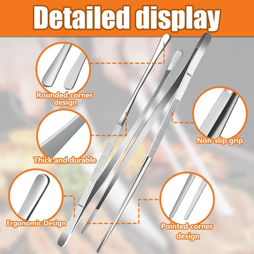 Cooking Tweezers Tongs, 2 Pcs