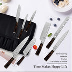 FULLHI Knife Set, 14pcs Japanese Knife Set, Premium Stainless Steel Kitchen Knife Set