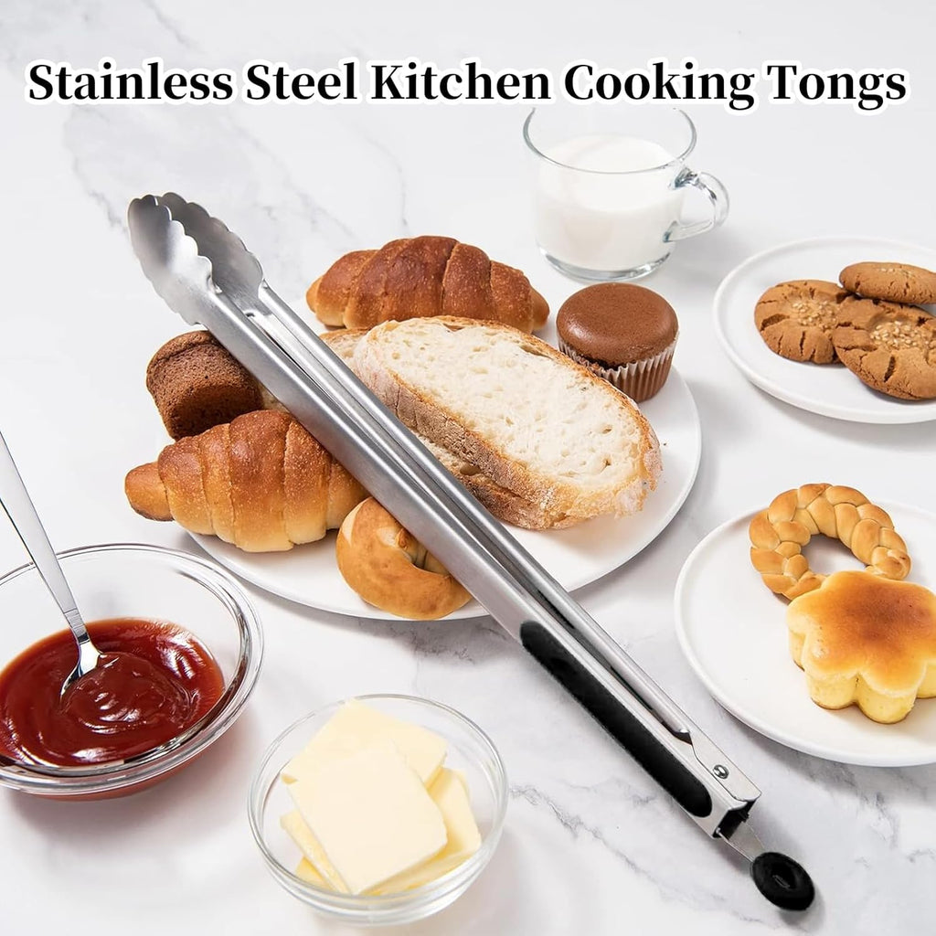 Nalaina 16" Stainless Steel Kitchen Grill Tongs