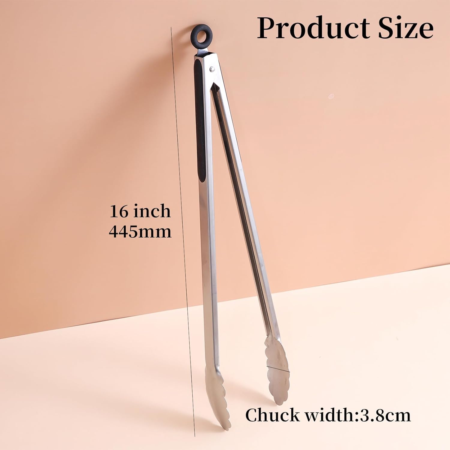 Nalaina 16" Stainless Steel Kitchen Grill Tongs