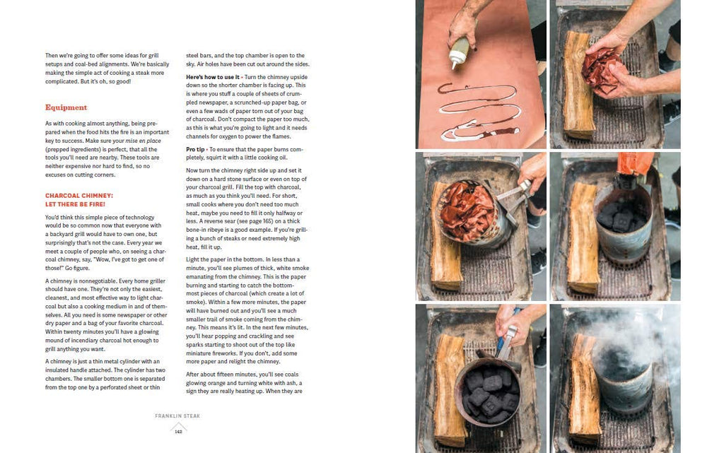 Franklin Steak: Dry-Aged. Live-Fired. Pure Beef - cookbook hard cover