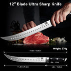 SHAN ZU 12" Carving Slicing Knife