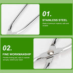 VersaMarts 60cm Stainless Steel Charcoal Pick-Up Tongs