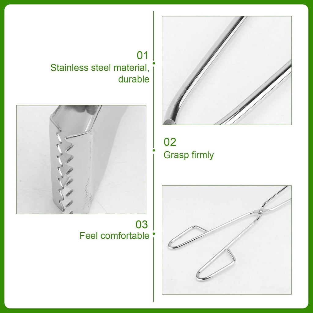 VersaMarts 60cm Stainless Steel Charcoal Pick-Up Tongs