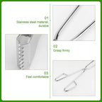 VersaMarts 60cm Stainless Steel Charcoal Pick-Up Tongs