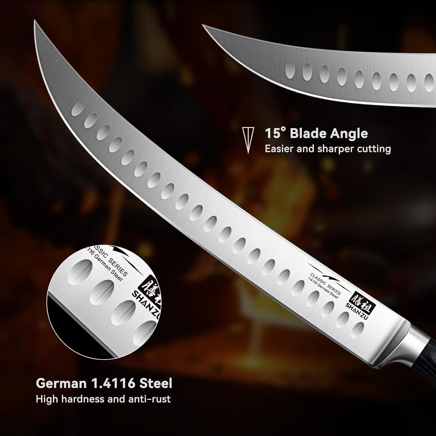 SHAN ZU 12" Carving Slicing Knife