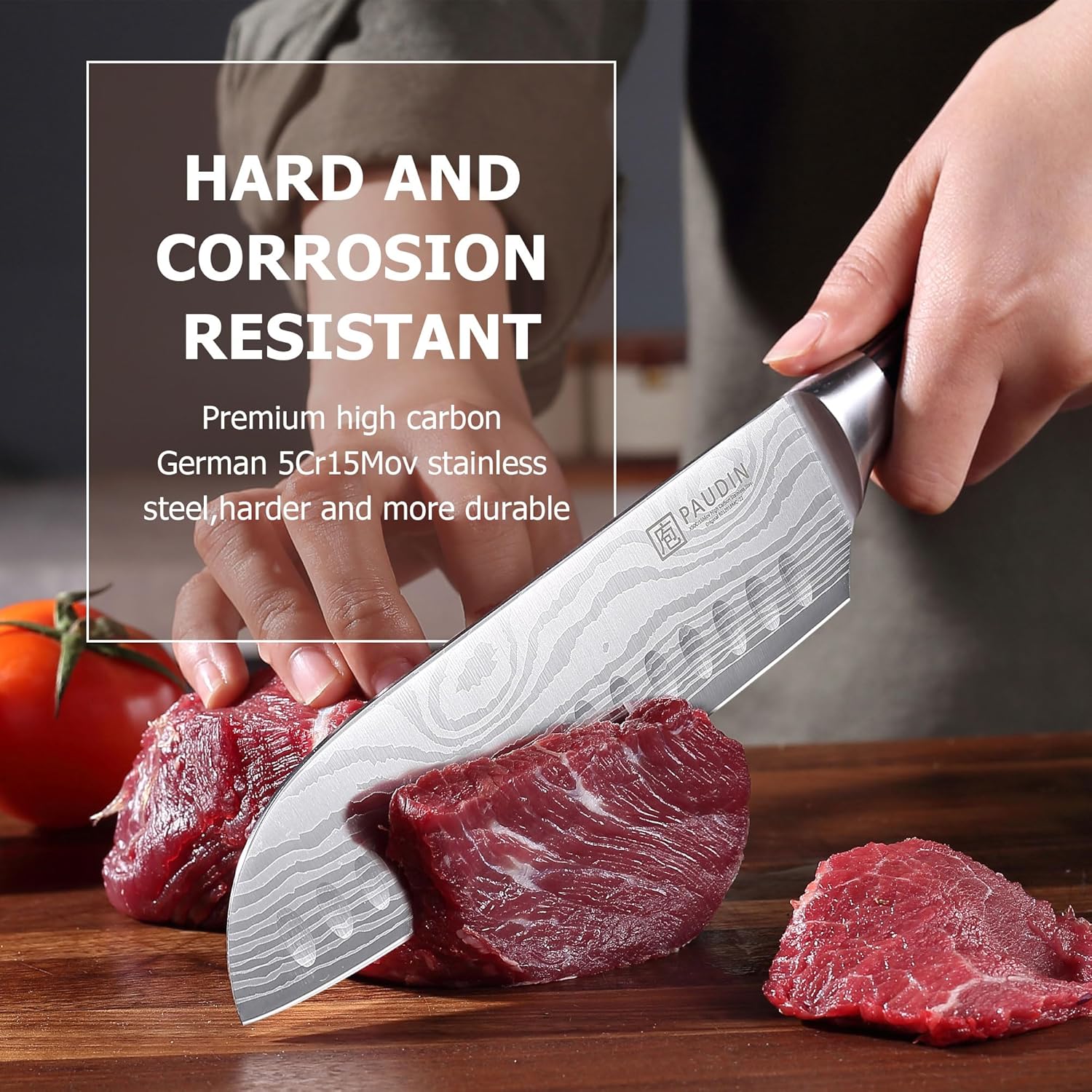 PAUDIN Santoku Knife
