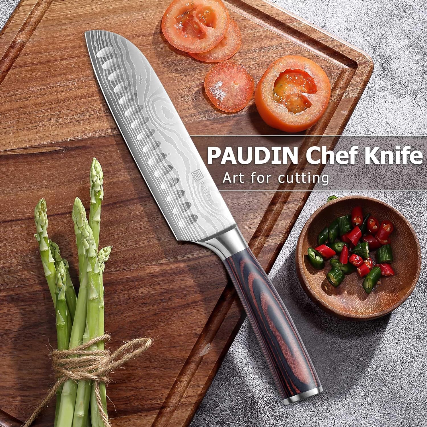 PAUDIN Santoku Knife