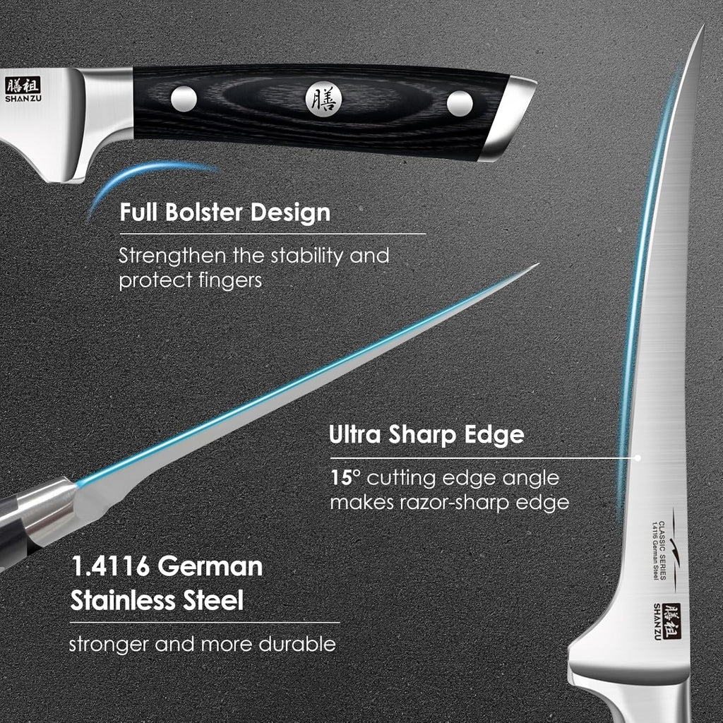 SHAN ZU Fillet Knife 7 Inch