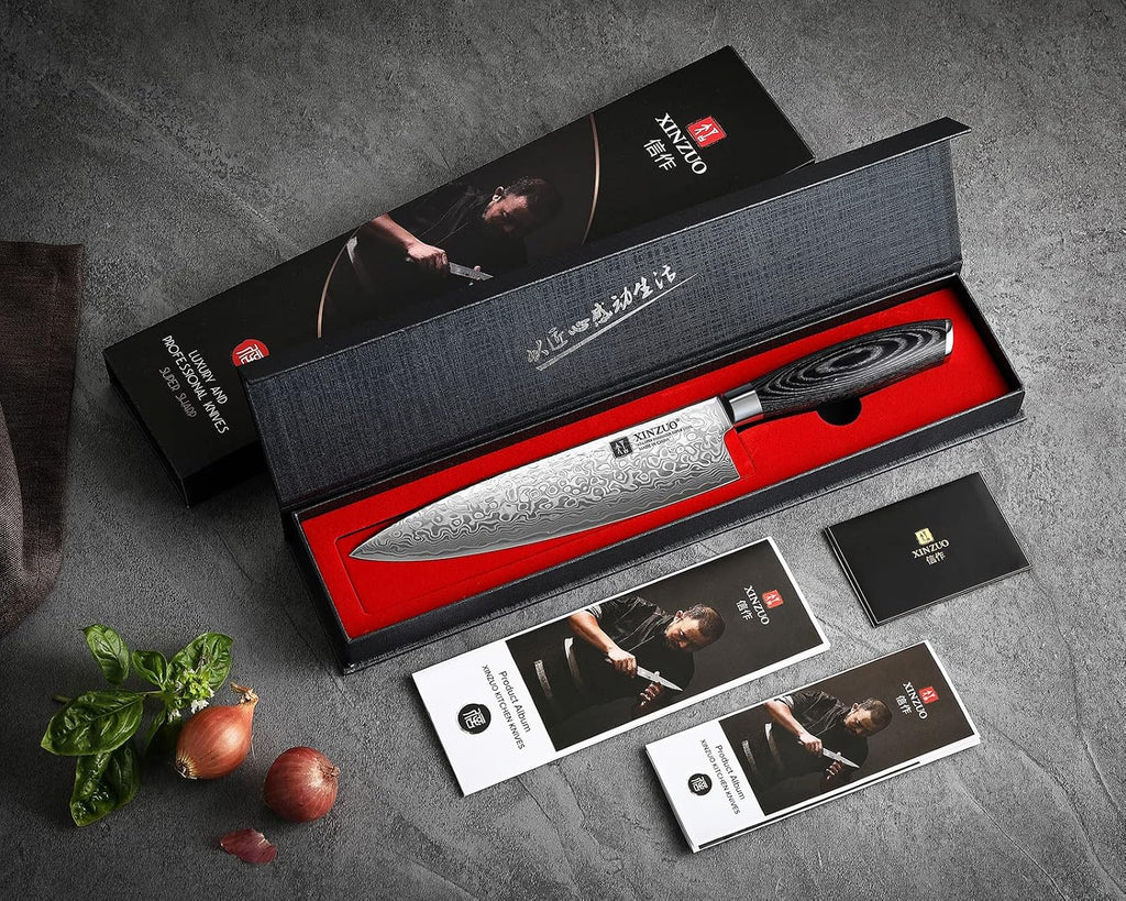 XINZUO Chef Knife 8 Inch Damascus Kitchen Knif