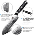SHAN ZU Damascus Chef Knife Santoku Knife 7 Inch