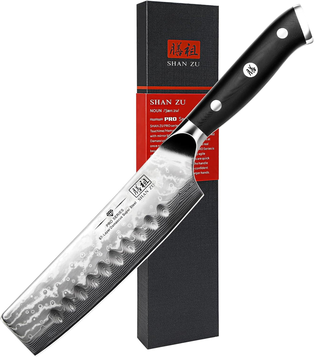 SHAN ZU Chef Knife, Damascus Professional Extra Sharp Kitchen Knife
