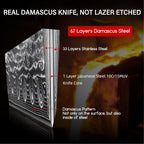 SHAN ZU Chef Knife, Damascus Professional Extra Sharp Kitchen Knife