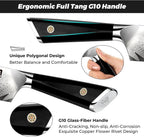 SHAN ZU Damascus Chef Knife 8 inch, 67-Layer High Carbon Steel Kitchen Knife, Ultra Sharp Japanese Chef Knife, Professional Kitchen Utility Knives with G11 Ergonomic Handle