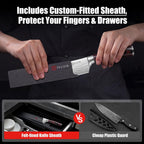 PAUDIN Chef Knife, 8 Inch High Carbon Stainless Steel Kitchen Knife | Ergonomic Handle, Ultra Sharp 5Cr15MoV, for Home Kitchen & Restaurant, Gift Box