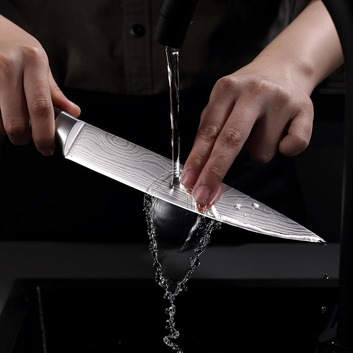 PAUDIN Chef Knife, 8 Inch High Carbon Stainless Steel Kitchen Knife | Ergonomic Handle, Ultra Sharp 5Cr15MoV, for Home Kitchen & Restaurant, Gift Box