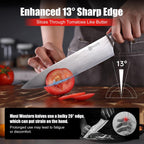 PAUDIN Chef Knife, 8 Inch High Carbon Stainless Steel Kitchen Knife | Ergonomic Handle, Ultra Sharp 5Cr15MoV, for Home Kitchen & Restaurant, Gift Box