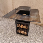 The Square Pit grill outdoor setting