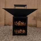 The Square Pit grill close-up